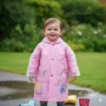 Beautiful Baby Rain Coat - Only Raincoat (Pink)