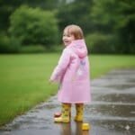 Beautiful Baby Rain Coat - Only Raincoat (Pink) - Image 2