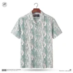Q Ban Collar Half Sleeve Shirt Paste - Image 2