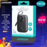 Joyroom JR-PBF18 10000mAh 22.5W Fast Charging Power Bank with Built-in Lightning Cable
