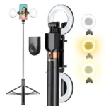 Plokama LIVE-K9 Pro 1700mm Ultra Long Selfie Stick with Tripod Stand & Ring Light – Adjustable, Portable for Mobile Vlogging & Live Streaming - Image 5